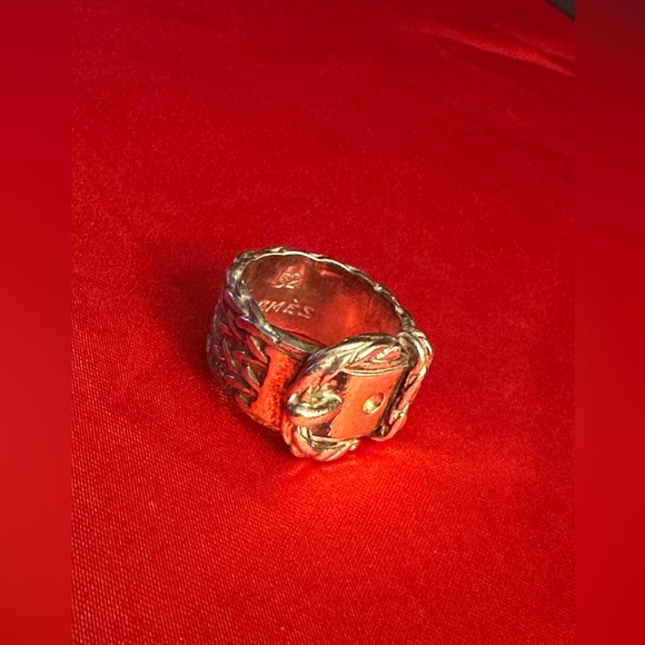 WOW POSHMARK - Authentic Hermès Sterling Silver Belt Buckle Ring - Picture 2 of 16
